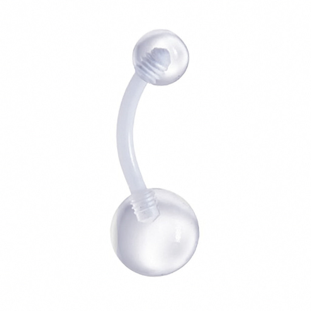 Invisible Clear Belly Button Ring Retainer-Belly Rings-1-Glitters