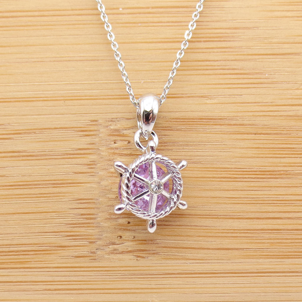 Crystal Helm necklaces-Stainless Steel Chains-6-Glitters