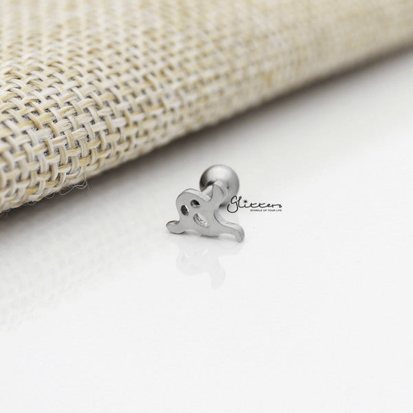 316L Surgical Steel Ghost Barbell for Tragus, Cartilage, Conch, Helix Piercing and More-Body Piercing Jewellery, Cartilage, Conch Earrings, Cubic Zirconia, Helix Earrings, Jewellery, Lobe piercing, Tragus-FP0019-28S_600-Glitters