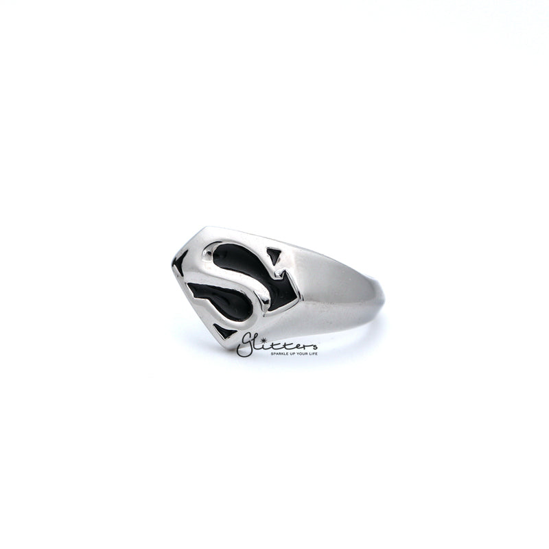 Stainless Steel Classic Superman Casting Men's Rings-Jewellery, Men's Jewellery, Men's Rings, Rings, Stainless Steel, Stainless Steel Rings-SR0012_01_800-Glitters