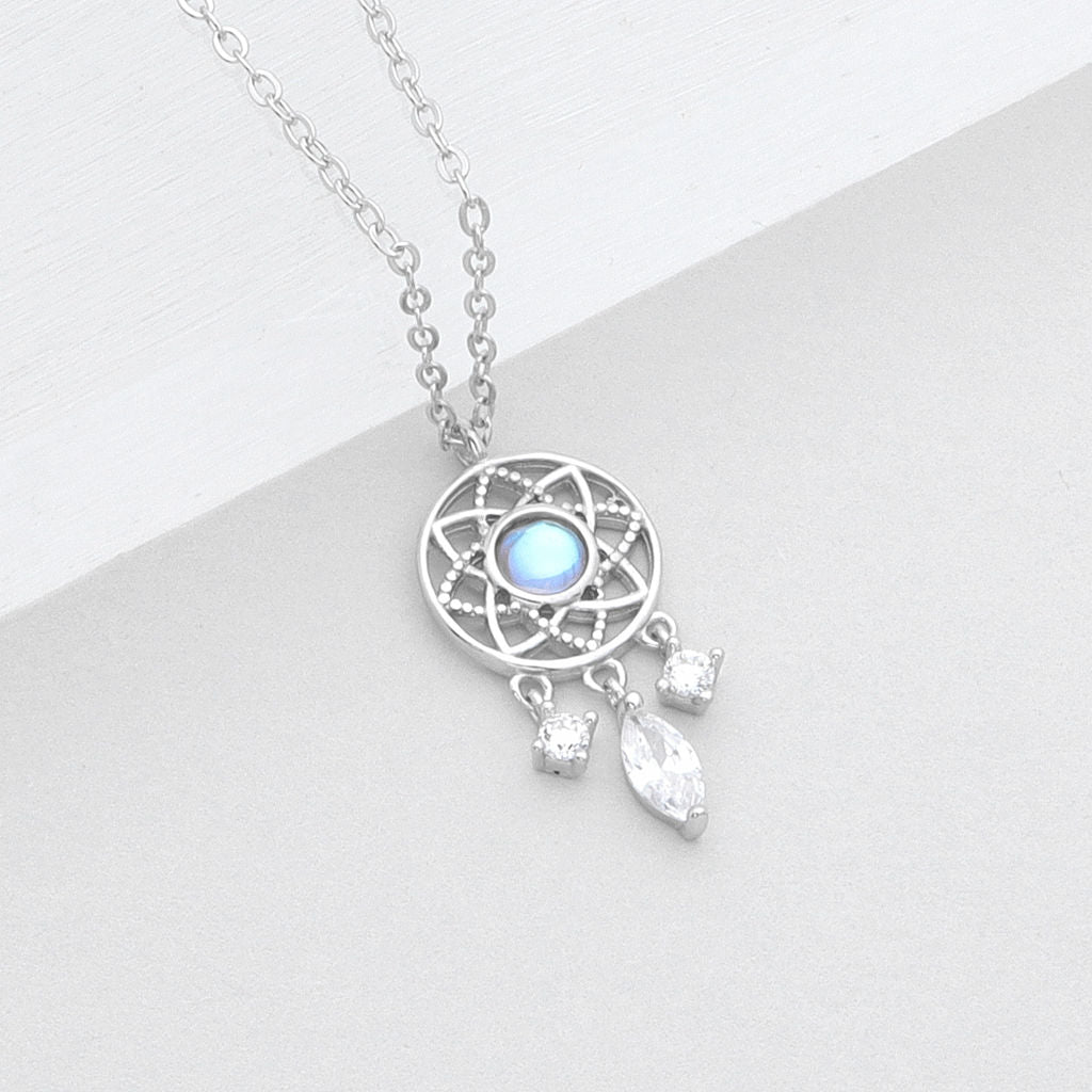 Sterling Silver Dream Catcher Necklace - Main Image