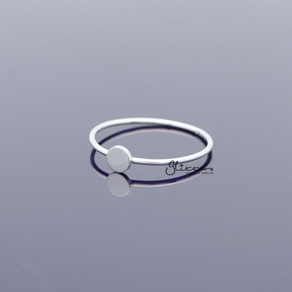 Sterling Silver Circle Shape Women's Rings-Jewellery, Rings, Sterling Silver Rings, Women's Jewellery, Women's Rings-SSR0034_02-Glitters