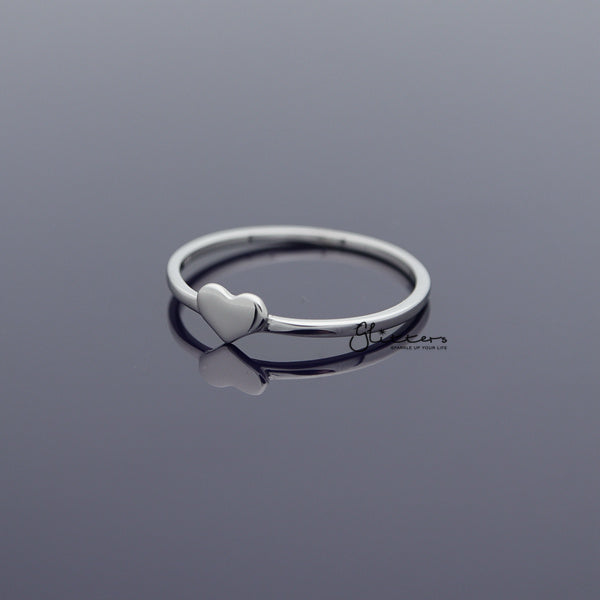 Sterling Silver Heart Shape Women's Rings-Jewellery, Rings, Sterling Silver Rings, Women's Jewellery, Women's Rings-SSR0036_02-Glitters