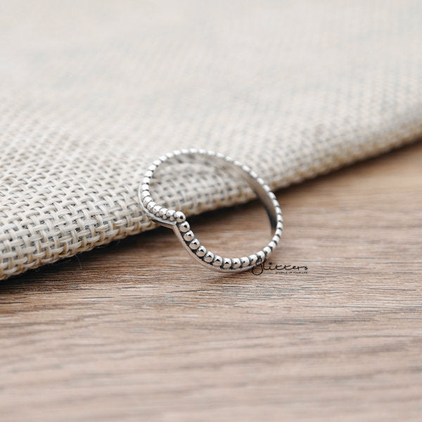 Sterling Silver Bali V Shape Women's Rings-Jewellery, Rings, Sterling Silver Rings, Women's Jewellery, Women's Rings-SSR0042-02_600-Glitters