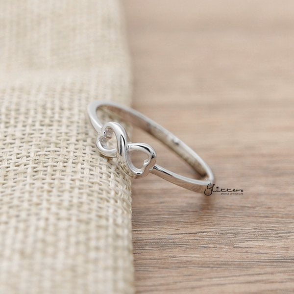 925 Sterling Silver Infinity Heart Rings-Jewellery, Rings, Sterling Silver Rings, Women's Jewellery, Women's Rings-SSR0044_1__600-Glitters