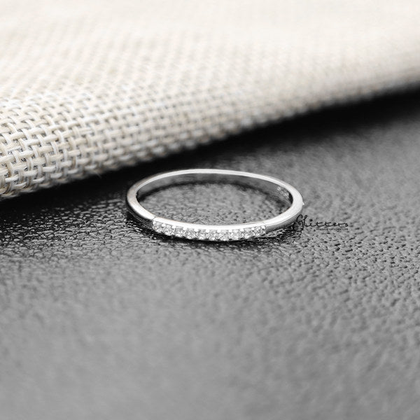 925 Sterling Silver Ring with Cubic Zirconia-Cubic Zirconia, Jewellery, Rings, Sterling Silver Rings, Women's Jewellery, Women's Rings-SSR0045-02-Glitters