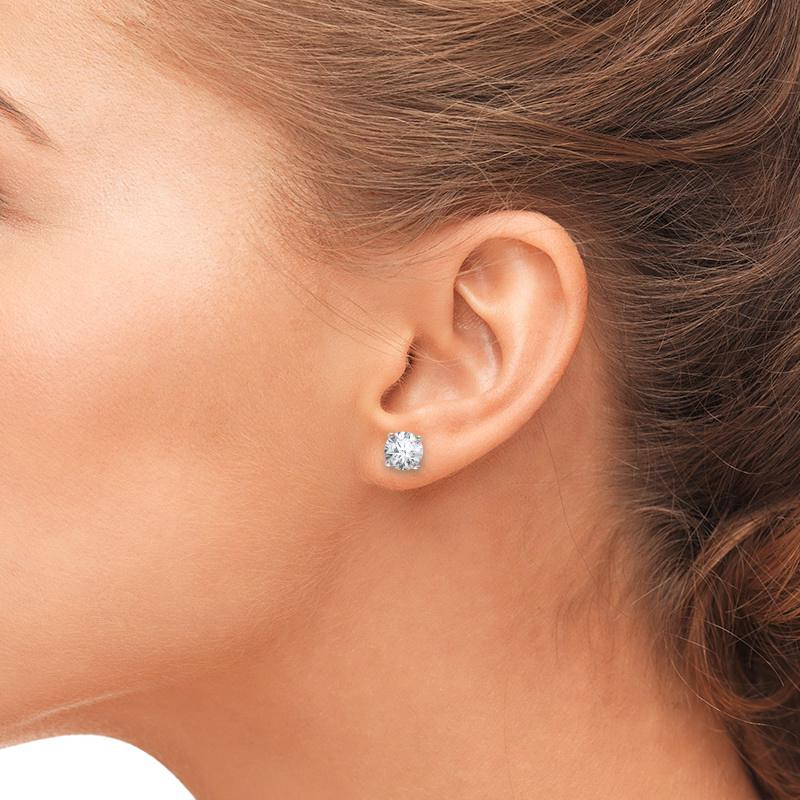 Rhodium Plated Round C.Z Stud Earrings-Best Sellers, Cubic Zirconia, earrings, Hip Hop Earrings, Iced Out, Jewellery, Men's Earrings, Men's Jewellery, Stud Earrings, Women's Earrings, Women's Jewellery-er0001-r_1feec87b-4ef4-4840-8bf0-116b0bff8b5e-Glitters