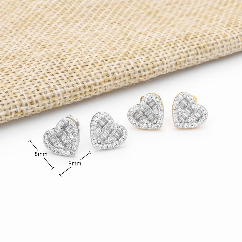 CZ Paved Iced Heart Stud Earrings-Cubic Zirconia, earrings, Hip Hop Earrings, Iced Out, Jewellery, Men's Earrings, Men's Jewellery, Stud Earrings, Women's Earrings, Women's Jewellery-er1552-3_800_New-Glitters