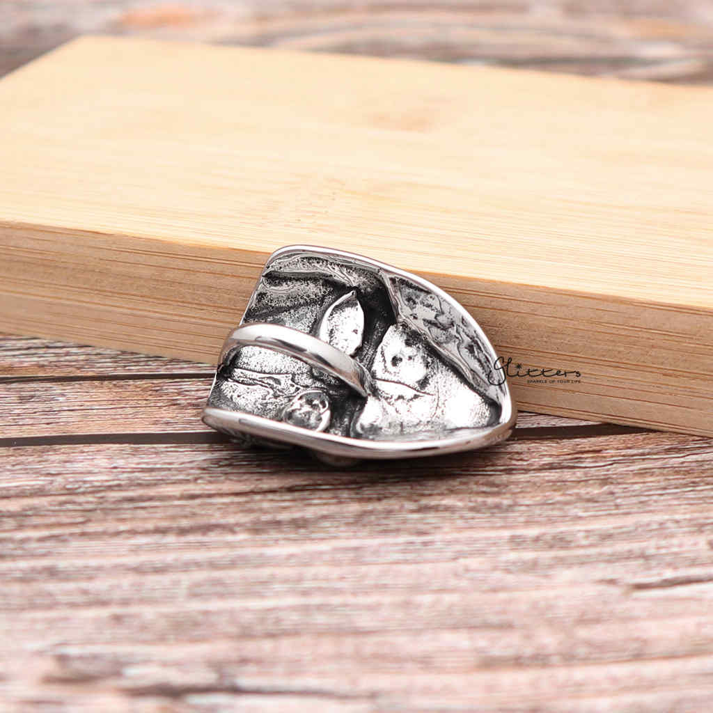 Stainless Steel Anonymous Mask Pendant-Jewellery, Men's Jewellery, Men's Necklace, Necklaces, Pendants, Stainless Steel, Stainless Steel Pendant-sp0261_1000-02-Glitters