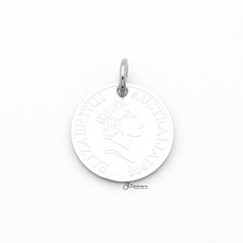 Stainless Steel Queen Elizabeth II Pendant - Silver-Jewellery, Men's Jewellery, Men's Necklace, Necklaces, Pendants, Stainless Steel, Stainless Steel Pendant, Women's Jewellery, Women's Necklace-sp0286-s1_1-Glitters