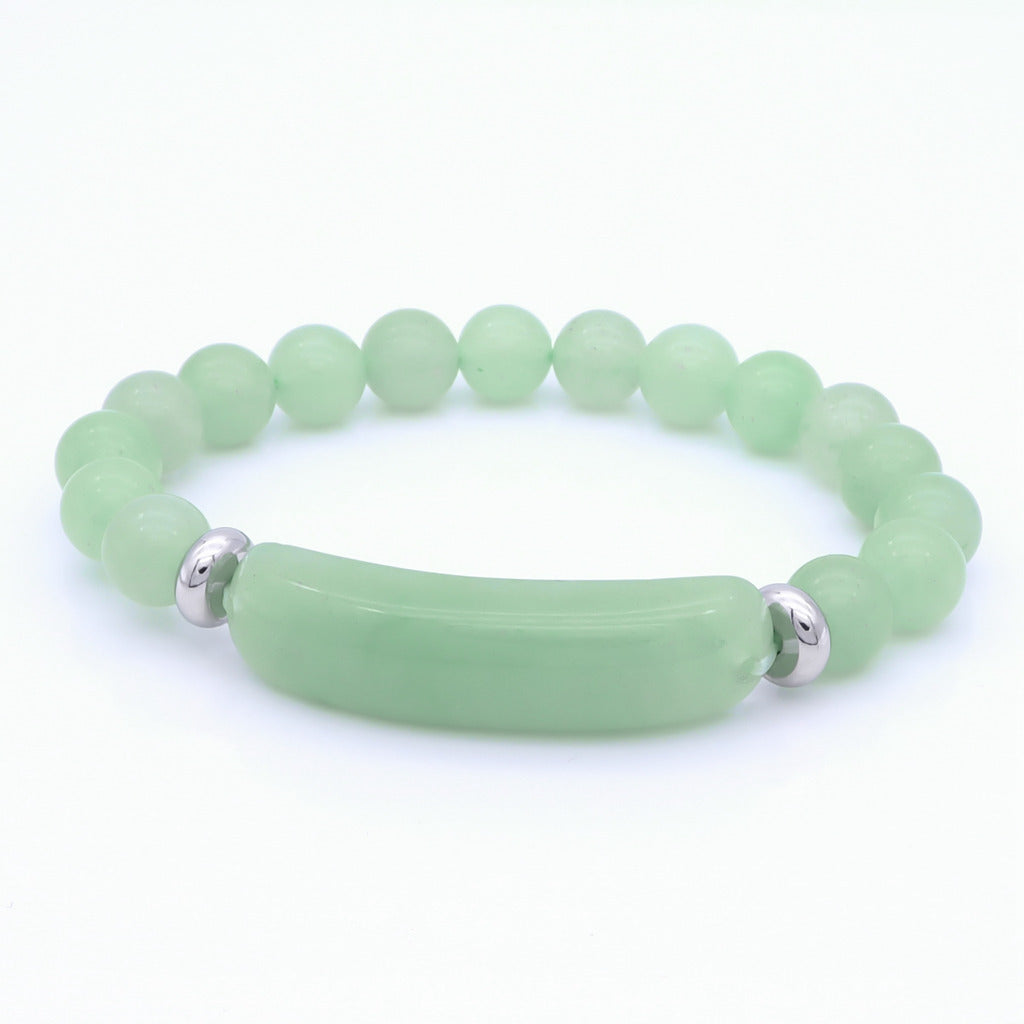Green Aventurine Semi Precious Stone Bracelet-Bracelets-1-Glitters