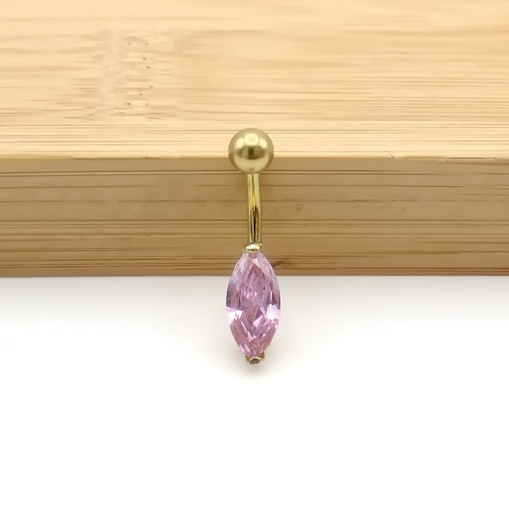 Marquise CZ Belly Button Rings-Belly Rings-1-Glitters
