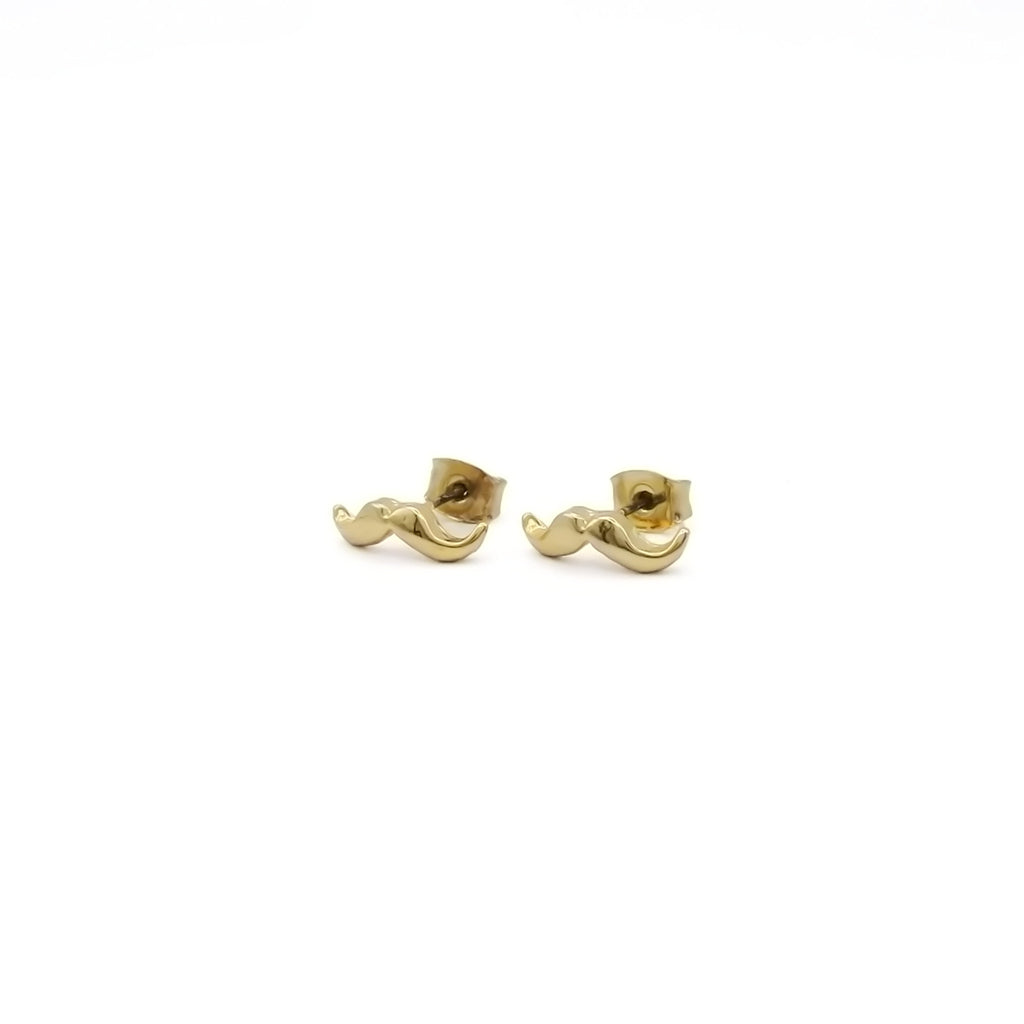 Mustache Stud Earrings