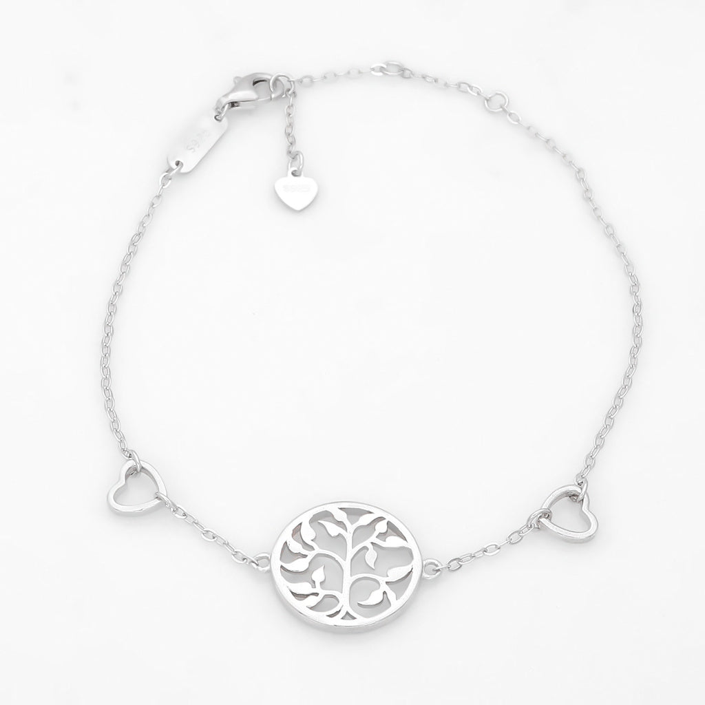 Sterling Silver Tree of Life Bracelet-Sterling Silver Bracelets-1-Glitters