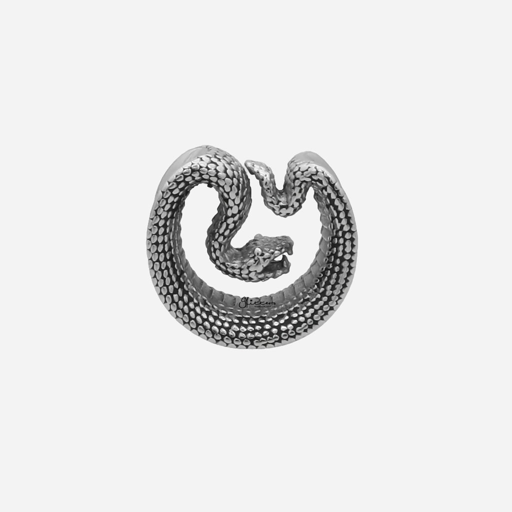 Snake Saddle Tunnel Ear Plug-Tunnels-1-Glitters