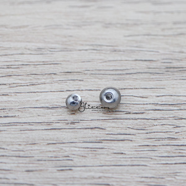 16GA 316L Surgical Stainless Steel Threaded 3mm and 4mm Balls-Body Jewelry Parts, Body Piercing Jewellery, Replacement ball-16g_b-all-Glitters