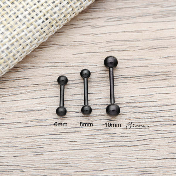 16Gauge 316L Surgical Steel Straight Barbells with Balls-6mm|8mm|10mm|12mm-Body Piercing Jewellery, Cartilage, Conch Earrings, Eyebrow, Helix Earrings, Nipple Barbell, Tragus-EB0012-K_600-Glitters