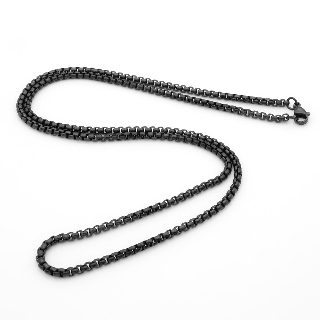 Titanium 7MM Box Link Necklace Chain 16