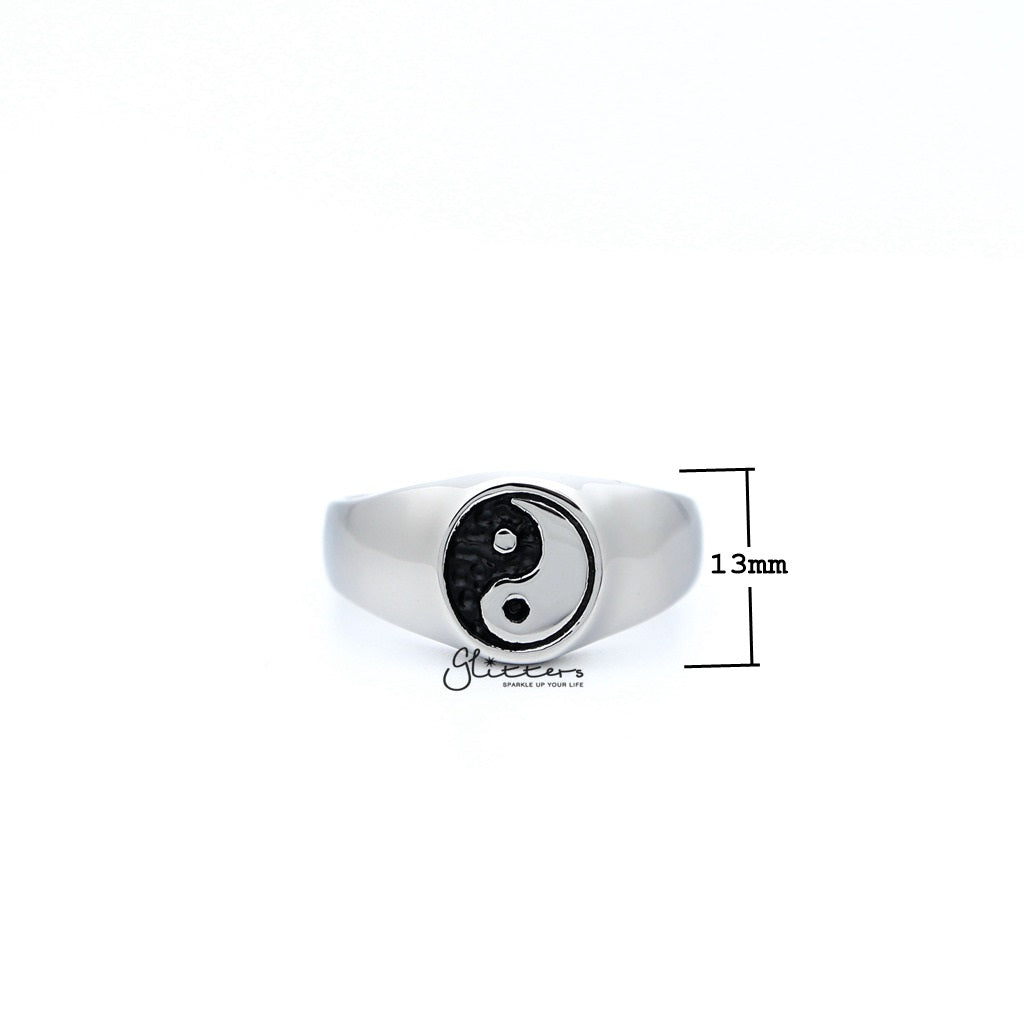 Men's Stainless Steel Yin Yang Casting Rings-Jewellery, Men's Jewellery, Men's Rings, Rings, Stainless Steel, Stainless Steel Rings-SR0232_1000-01_New-Glitters