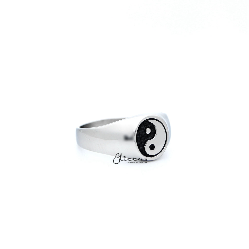 Men's Stainless Steel Yin Yang Casting Rings-Jewellery, Men's Jewellery, Men's Rings, Rings, Stainless Steel, Stainless Steel Rings-SR0232_1000-03-Glitters