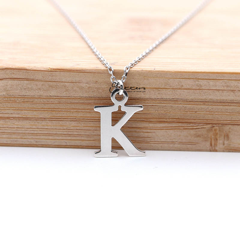 Personalized Sterling Silver Alphabet Necklace - Font C-Alphabet Necklace, Personalized-SSP0011_800-K-Glitters