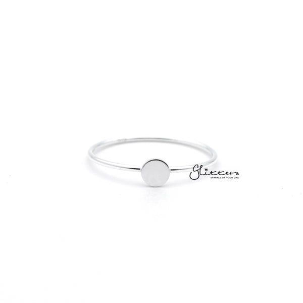 Sterling Silver Circle Shape Women's Rings-Jewellery, Rings, Sterling Silver Rings, Women's Jewellery, Women's Rings-SSR0034_01-Glitters
