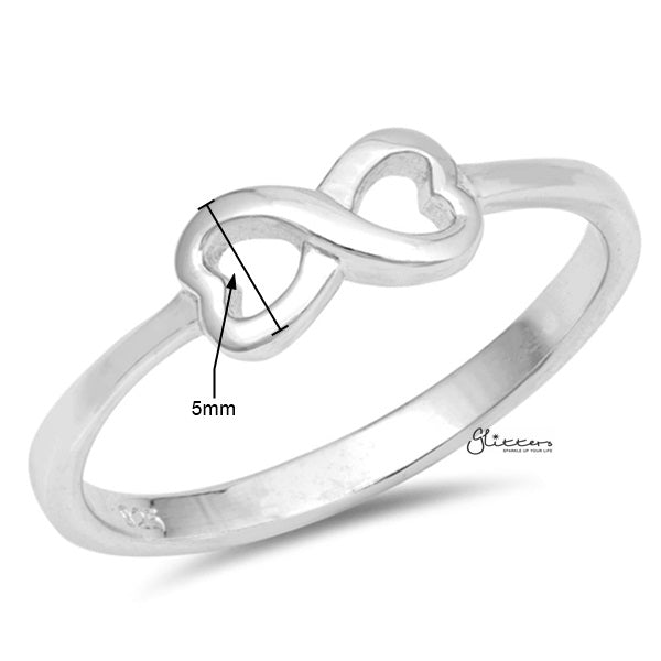 925 Sterling Silver Infinity Heart Rings-Jewellery, Rings, Sterling Silver Rings, Women's Jewellery, Women's Rings-SSR0044_3__New-Glitters