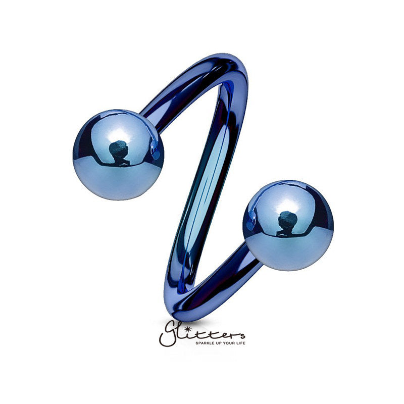 16GA Titanium Ion Plated over Surgical Steel Twist Circulars-Body Piercing Jewellery, Sale, Twist-cp0004-3-Glitters