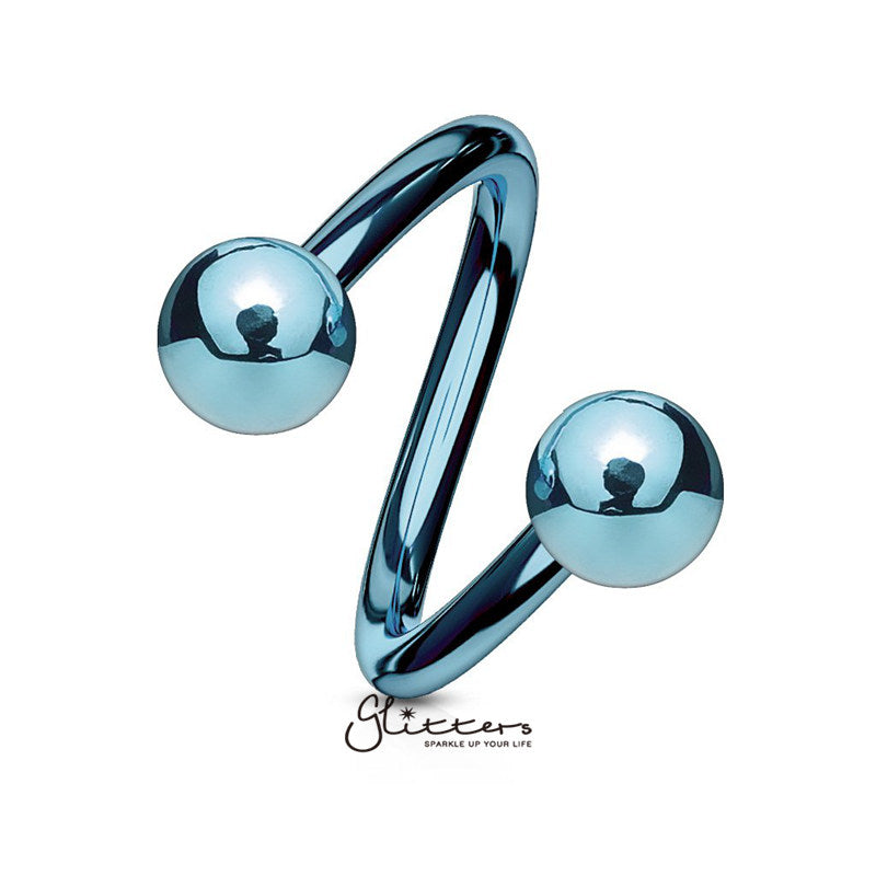 16GA Titanium Ion Plated over Surgical Steel Twist Circulars-Body Piercing Jewellery, Sale, Twist-cp0004-5-Glitters