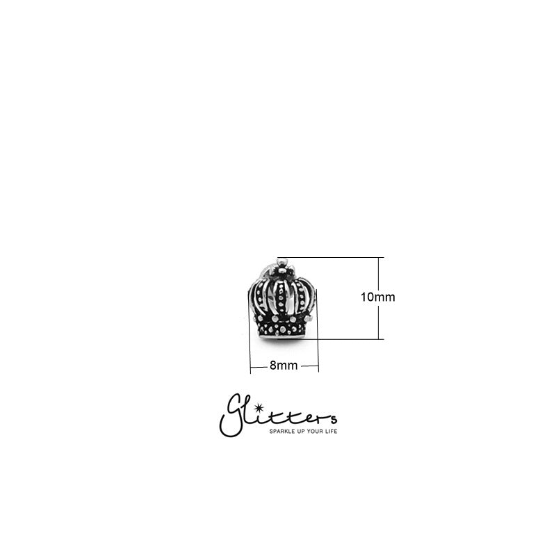 Stainless Steel Crown Fake Plug-Body Piercing Jewellery, earrings, Fake Plug, Jewellery, Men's Earrings, Men's Jewellery, Stainless Steel-fp0100_1__New-Glitters