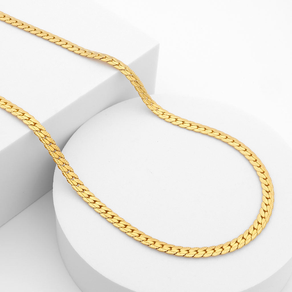 Stainless Steel 4mm Pattern Link Chain Necklace-Chain Necklaces, Jewellery, Men's Chain, Men's Jewellery, Men's Necklace, Necklaces, New, Stainless Steel, Stainless Steel Chain-sc0103-3_1-Glitters